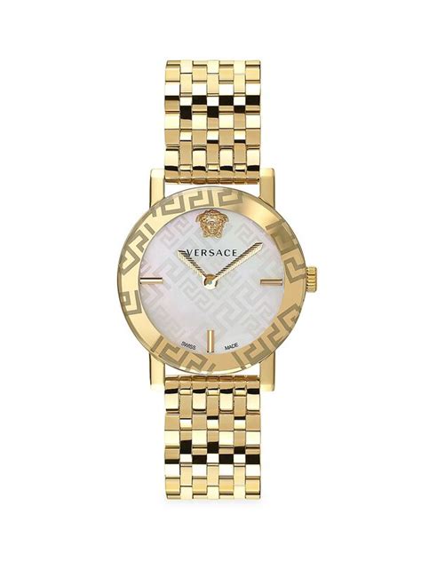 versace greca glass watch|versace greca icon watch.